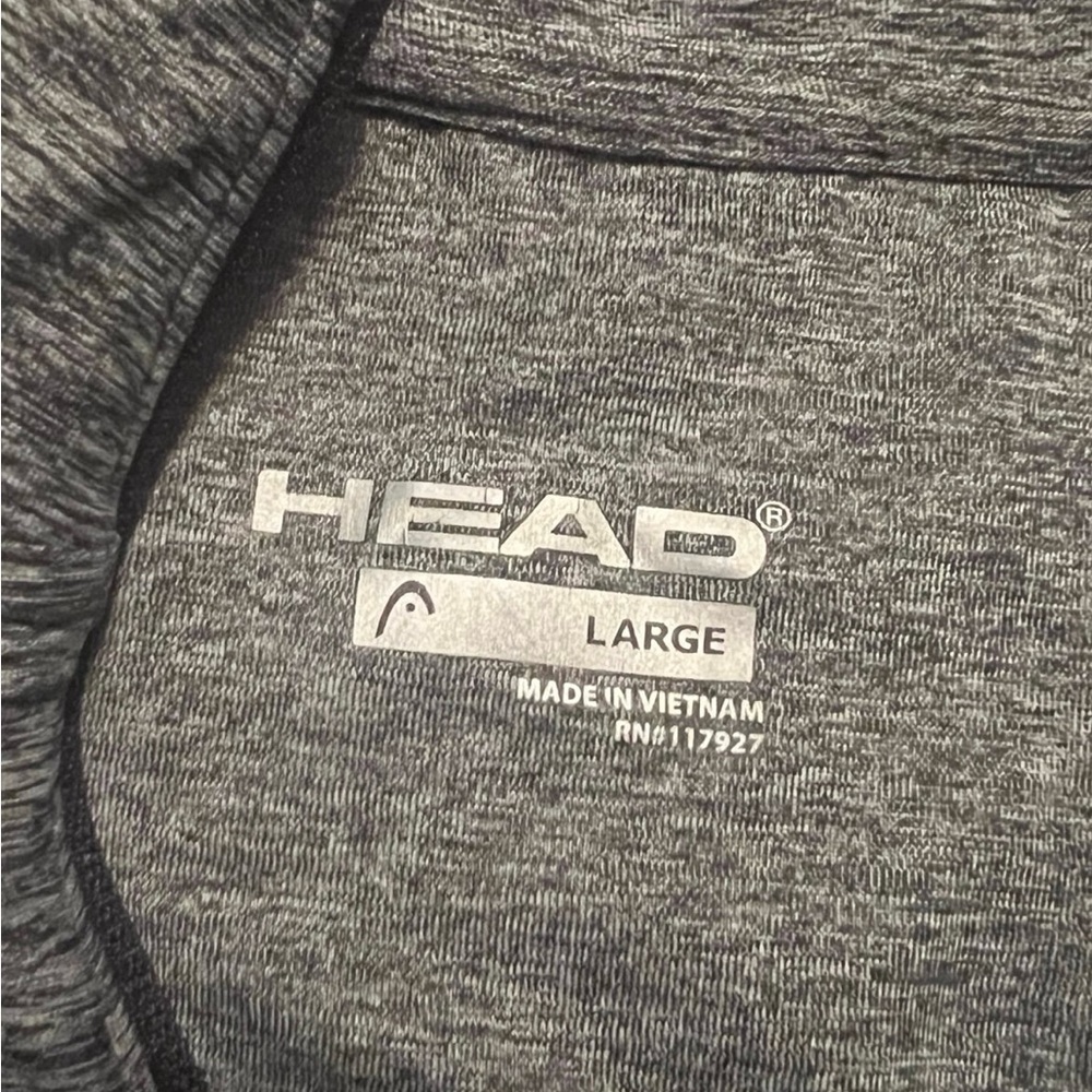 Gray Quarter-Zip Athletic Pullover - image 3